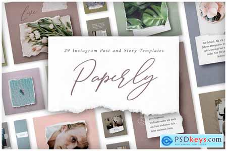 Paperly 1  Instagram Post Templates