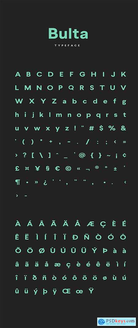 Bulta Typeface