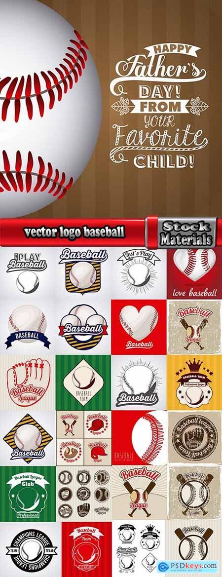 vector logo baseball sports 25 EPS