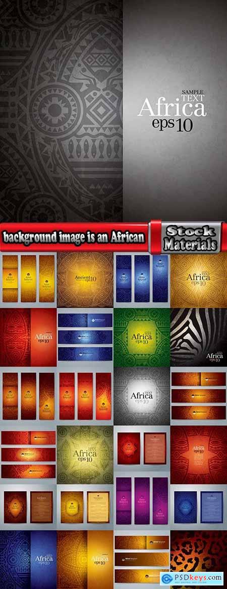 background image is an African theme flyer banner poster 25 EPS