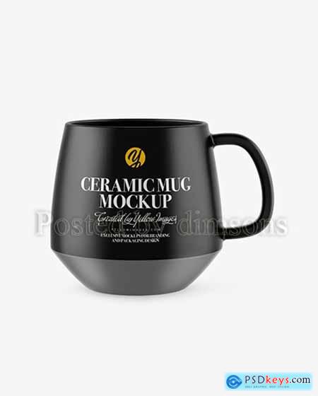 Matte Ceramic Mug Mockup