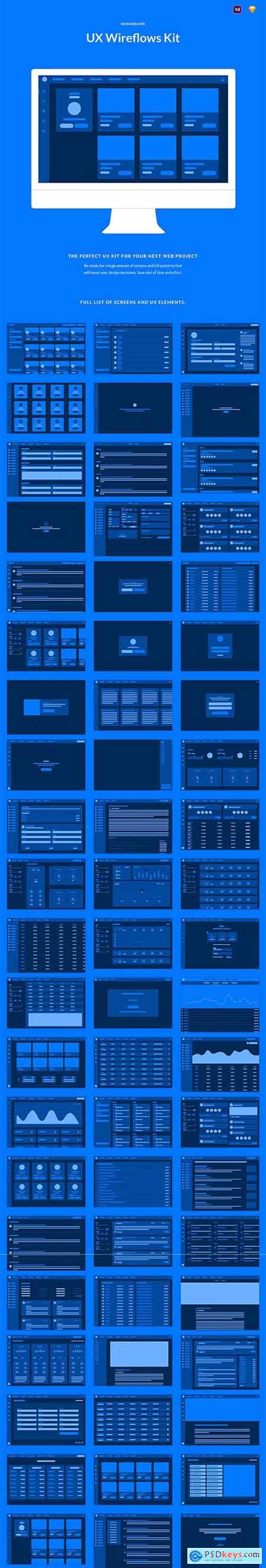 Download Dashboard UX Wireflows » Free Download Photoshop Vector ...