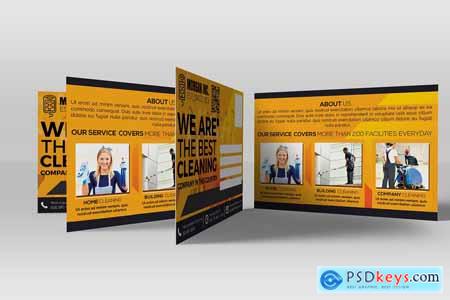 Creativemarket Cleaning Service Company PostCard