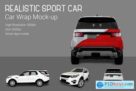Creativemarket Sport Car Mock-up