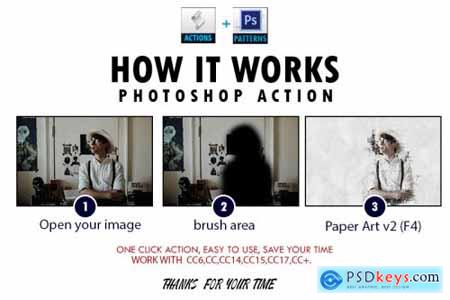 Paper Art v2 Photoshop Action