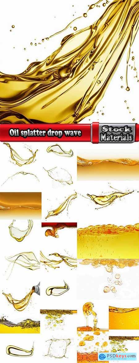 Oil splatter drop wave 25 HQ Jpeg