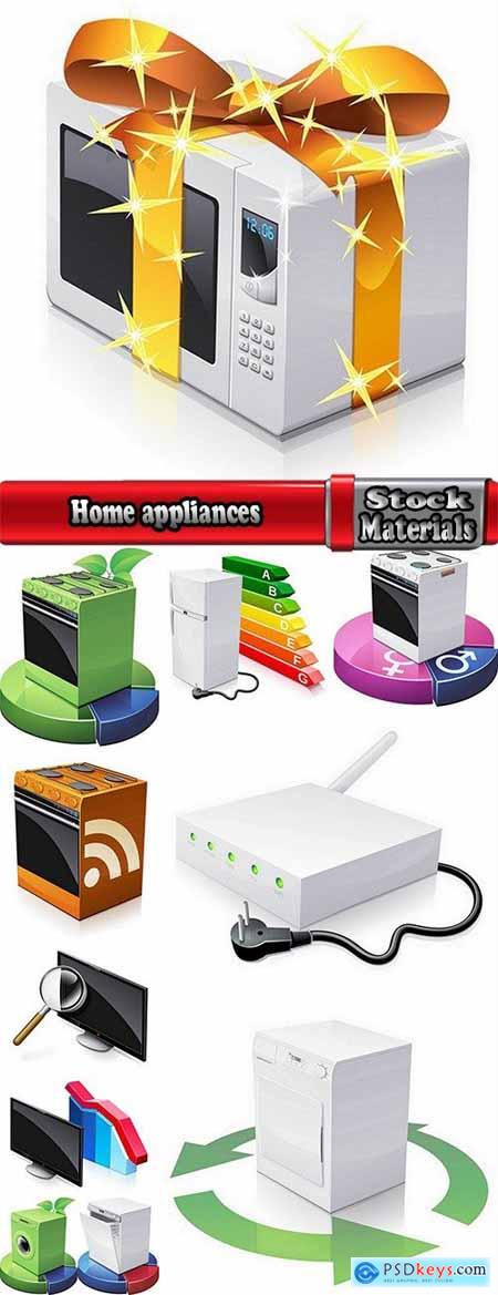 Home appliances TV refrigerator microwave technics 11 EPS