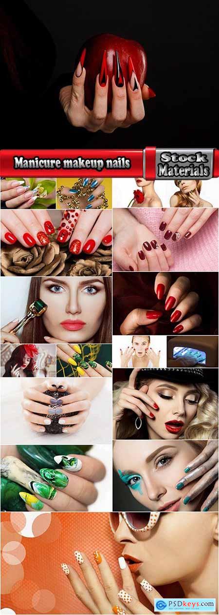 Manicure makeup nails beauty advertising poster woman girl 18 HQ Jpeg