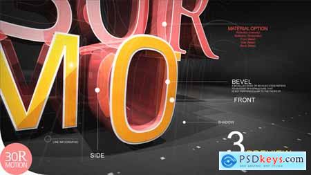 Videohive 3D Text Reveal Free