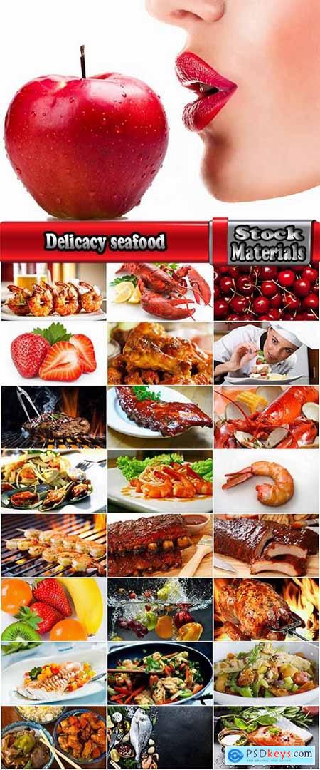 Delicacy seafood fried meat shrimp sweetness cherry sweet cherry strawberry burger 25 HQ Jpeg