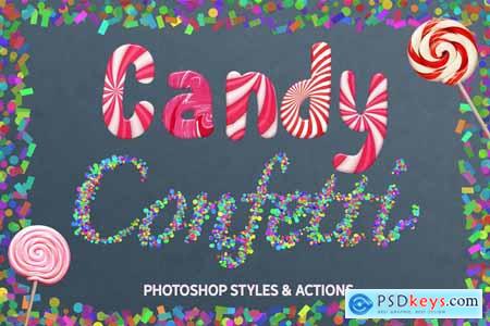 Creativemarket CANDY & CONFETTI Styles Photoshop