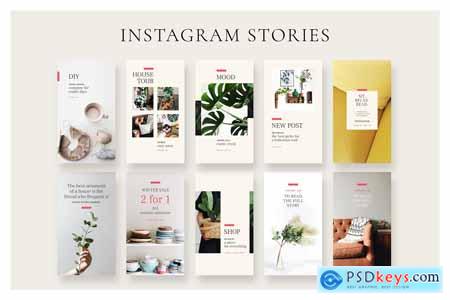 Creativemarket Minimal Decor Instagram Pack