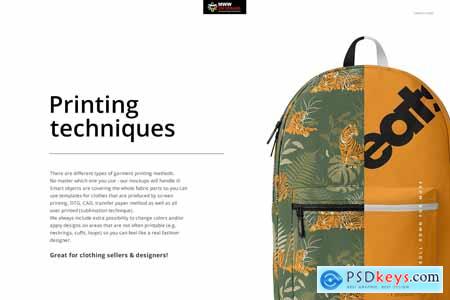 Creativemarket Polyester Backpack Mockup Set