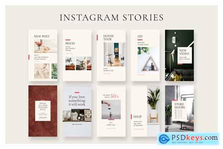Creativemarket Minimal Decor Instagram Pack