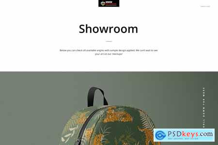 Creativemarket Polyester Backpack Mockup Set