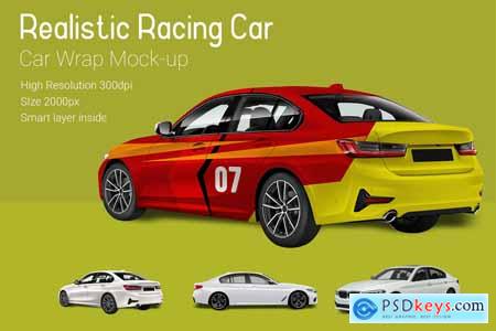 Creativemarket Racing Car Mock-Up