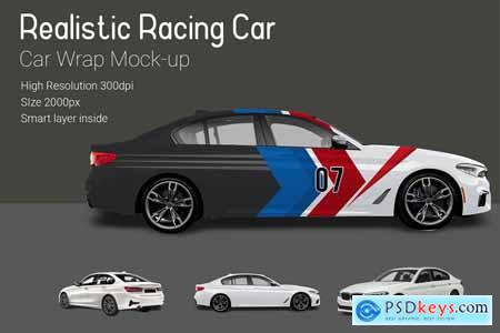 Creativemarket Racing Car Mock-Up