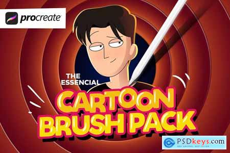 Creativemarket The essential cartoon brush pack