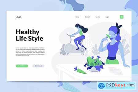 Healthy Life Creative Landing Page Template