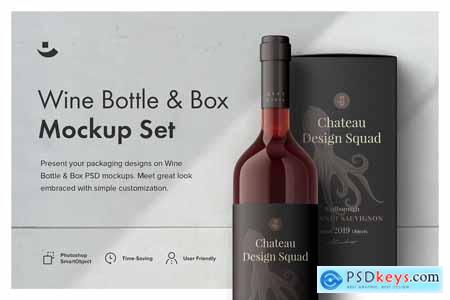 Creativemarket Essential Wine Bottle Mockup Set