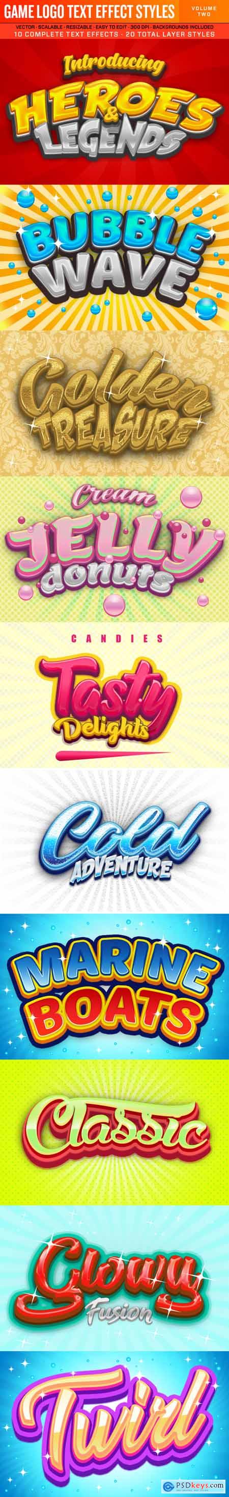 Graphicriver Game Logo Text Effect Styles 2