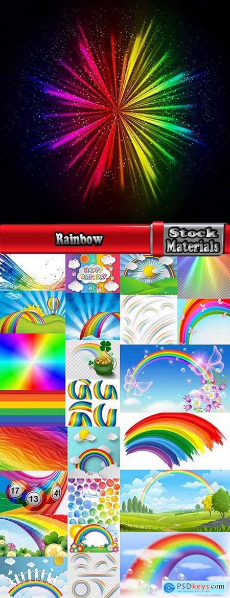 Rainbow is a natural phenomenon of a different color 25 EPS