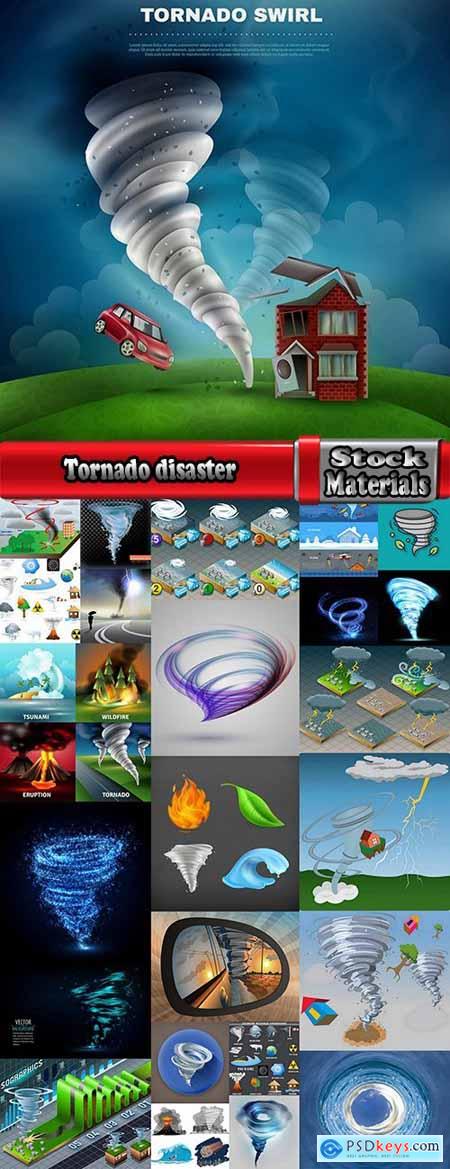 Tornado disaster natural disaster vortex 25 EPS