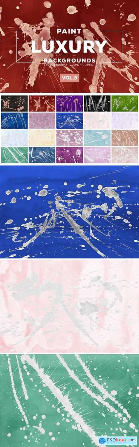Luxury Paint Splatter Backgrounds Vol.3