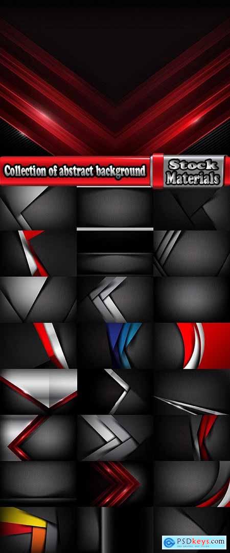 Collection of abstract background is an example of a template wallpapers 8-25 EPS