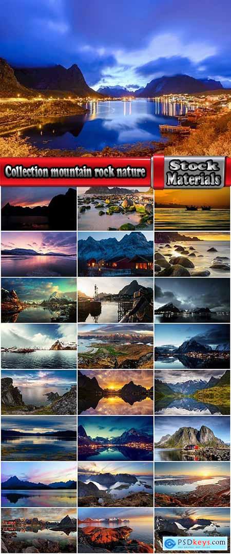 Collection mountain rock nature landscape norway bay wooden house sunset sea ocean 25 HQ Jpeg