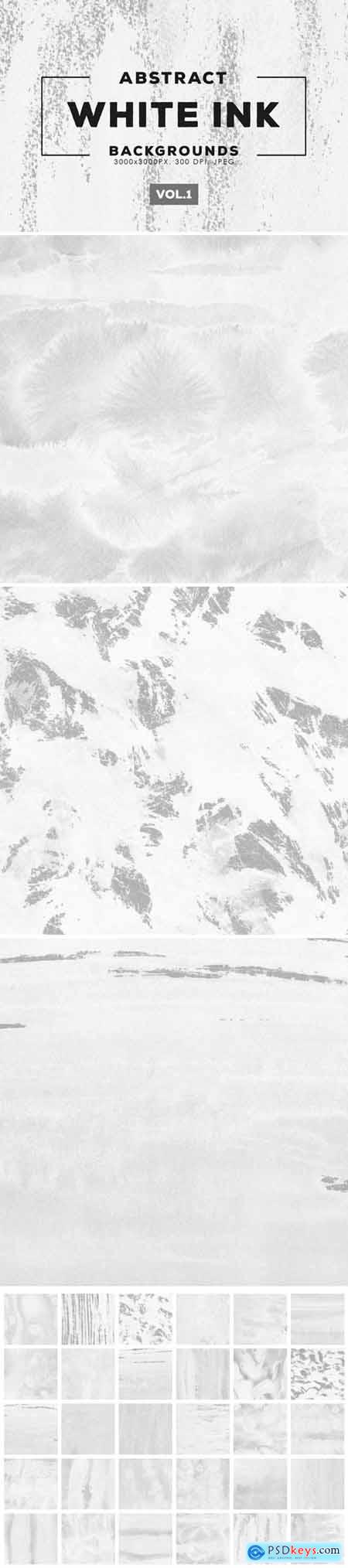 White Ink Backgrounds Vol.1