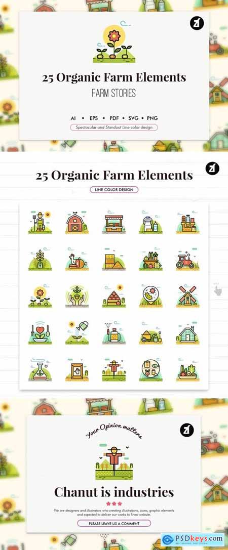 25 Organic farm elements