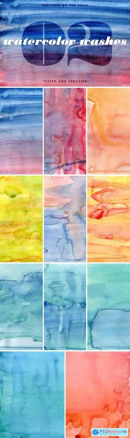 Watercolor washes textures volume 02