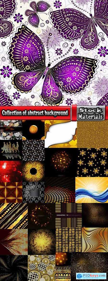 Collection of abstract background is an example of a template wallpapers 7-25 EPS