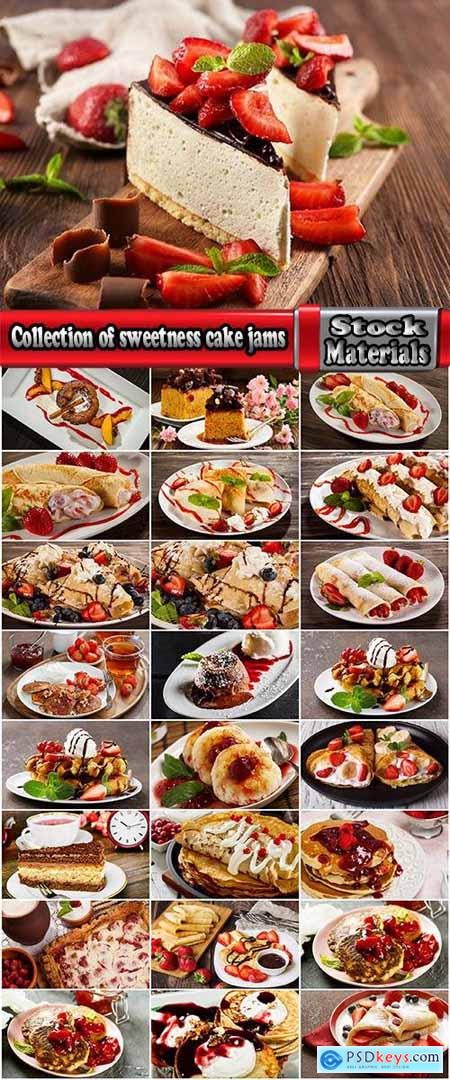 Collection of sweetness cake jams strawberry pancake toast cake 25 HQ Jpeg