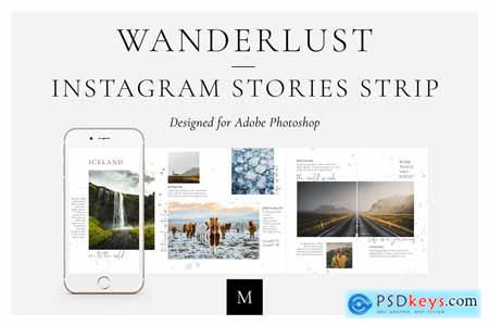 Wanderlust Instagram Stories Strip