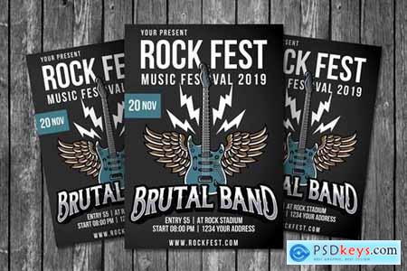 Rock Fest Flyer Template