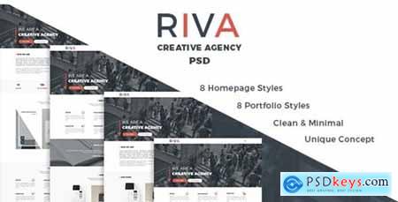 Riva Agency and Portfolio PSD Template