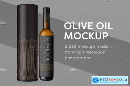 Olive Oil Bottle Mockup 2