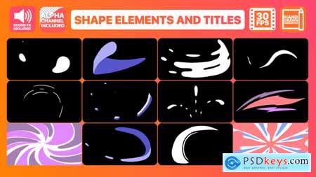 Videohive Shape Elements And Titles After Effects Template Free