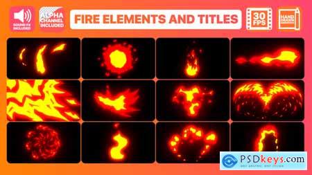 Videohive Flame Elements And Titles After Effects Template Free