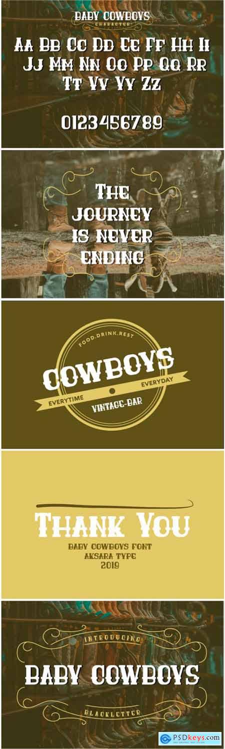 Baby Cowboys Font