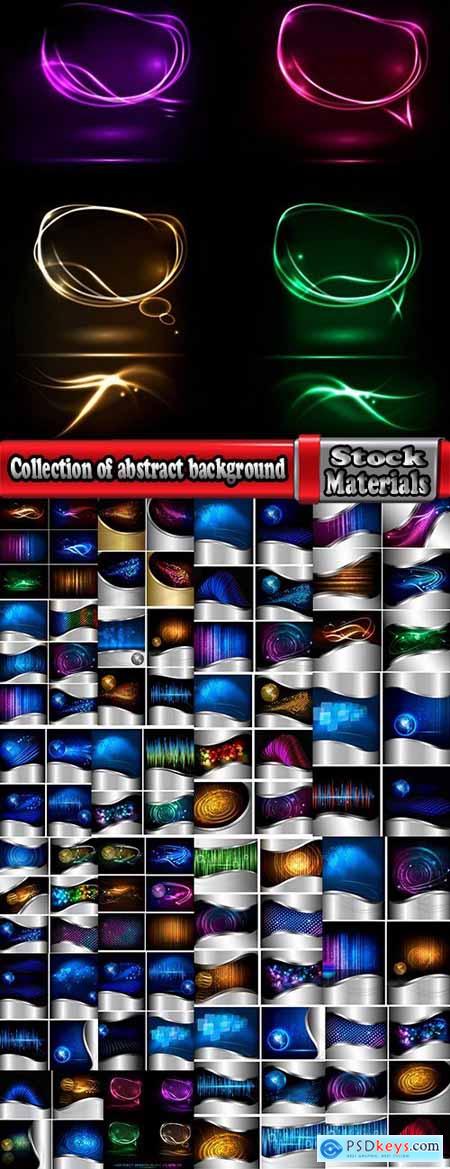 Collection of abstract background is a wave splashes drop vector image 2-21 EPS