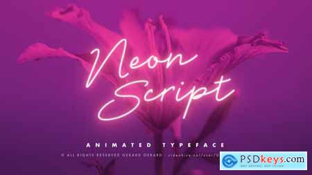 Videohive Neon Script - Animated typeface Free