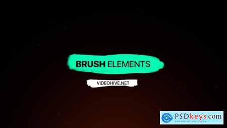 Videohive Brush Elements Free
