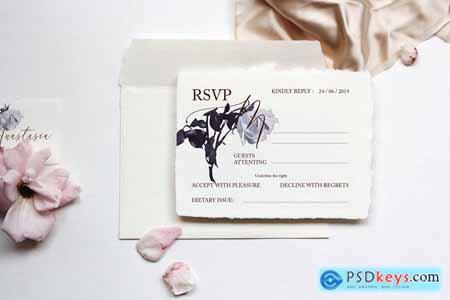 Roses Wedding Invitation Suite 3