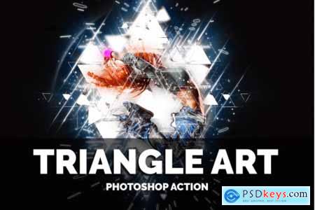 Triangle Art Photoshop Action