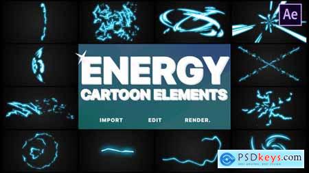 Videohive Cartoon Energy Elements After Effects Free