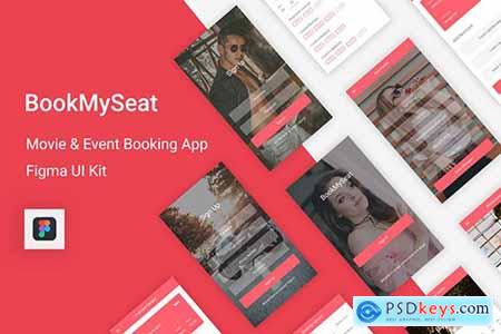 BookMySeat - Movie & Event Booking App for Figma