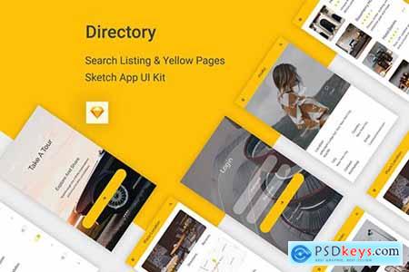 Directory - Listing Mobile App For Sketch